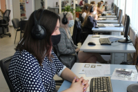 Волонтёры НИУ «БелГУ» наблюдают за ходом ЕГЭ